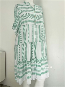 Bella mintgrøn kjole - Mintgrøn sommerkjole lag på lag look