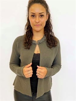 Army grøn cardigan 
