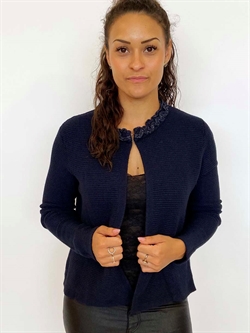 Mørkeblå cardigan