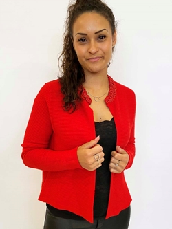 Rød cardigan