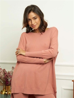 Gammelrosa Homewear sæt med bluse og leggings