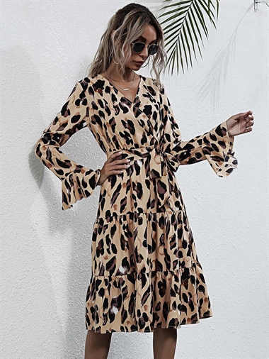 Leopard kjole 