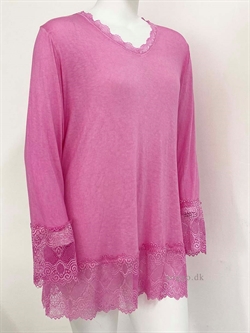 Plus size bluse / Tunika i lyserød