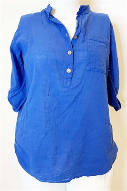 Malaga skjorte i koboltblå