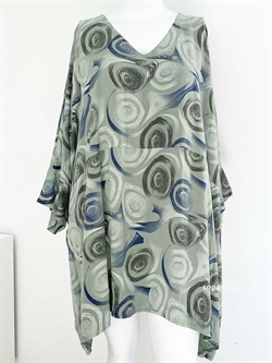 Ellen tunika - Armygrøn Plus size tunika