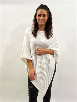 Hvid poncho