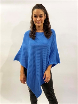Koboltblå poncho