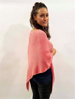 Lyserød Poncho